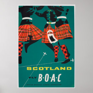 Poster Vintage voyage - Ecosse