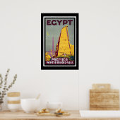 Poster Vintage voyage égyptien (Cuisine)