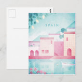 Poster Vintage voyage Espagne - Carte postale Art (Devant / Derrière)