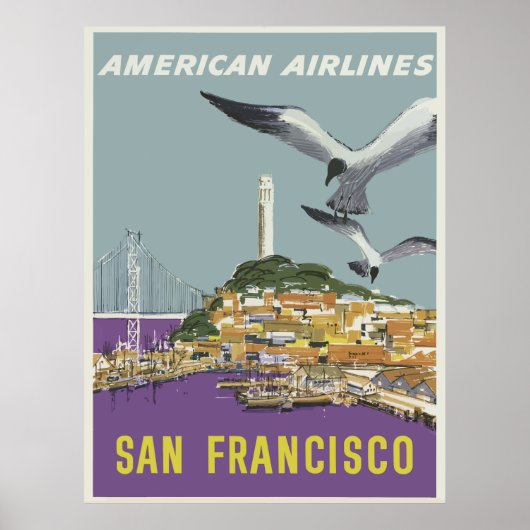 Poster Vintage voyage - États-Unis (Devant)