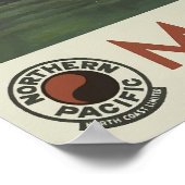 Poster Vintage voyage - États-Unis Montana (Coin)