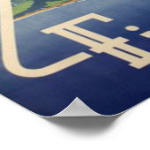 Poster Vintage voyage finlandais (Coin)