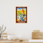 Poster Vintage voyage France (Cuisine)