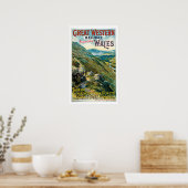 Poster Vintage voyage Great Western Railway Wales (Cuisine)
