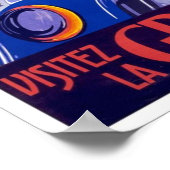 Poster Vintage voyage Grèce (Coin)