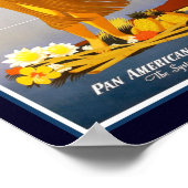 Poster Vintage voyage Hawaï (Coin)