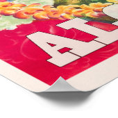 Poster Vintage voyage Hawaii (Coin)