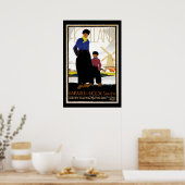 Poster Vintage voyage hollandais (Cuisine)