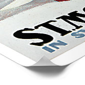 Poster Vintage voyage, Hôtel Palace (Coin)