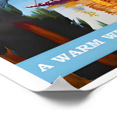 Poster Vintage voyage Inde-Cachemire (Coin)