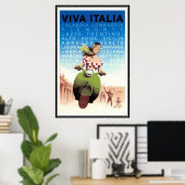 Poster Vintage Voyage Italie - (Bureau à domicile)
