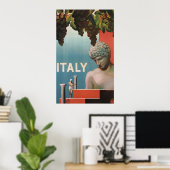 Poster Vintage voyage italien (Bureau à domicile)