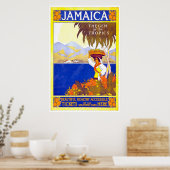 Poster Vintage voyage jamaïcain (Cuisine)