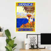Poster Vintage voyage jamaïcain (Bureau à domicile)