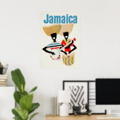 Poster Vintage voyage jamaïcain (Bureau à domicile)