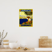 Poster Vintage voyage : Jamaïque (Cuisine)
