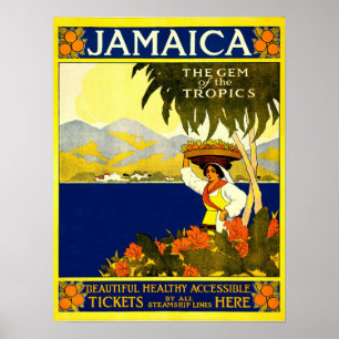 Poster Vintage voyage : Jamaïque