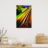 Poster Vintage voyage Japan Railways 2 (Cuisine)