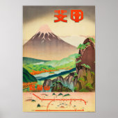 Poster Vintage voyage japonais (Devant)