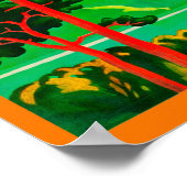 Poster Vintage voyage japonais (Coin)