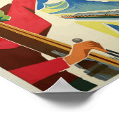 Poster Vintage voyage Jungfrau Suisse (Coin)