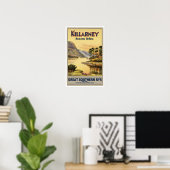 Poster Vintage voyage Killarney Irlande (Bureau à domicile)