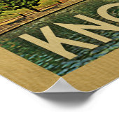 Poster Vintage voyage Knoxville Tennessee (Coin)