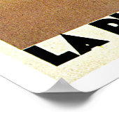 Poster Vintage voyage " La Plage de Calvi" (Coin)