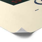 Poster Vintage voyage Lausanne Suisse (Coin)