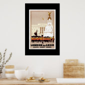 Poster Vintage voyage Londres (Cuisine)