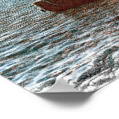 Poster Vintage voyage Milos Grèce (Coin)