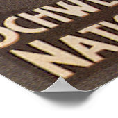 Poster Vintage voyage, Mont Matterhorn en Suisse (Coin)