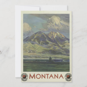 Poster Vintage voyage Montana Montana Cartes