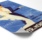 Poster Vintage voyage Monte Carlo (Coin)