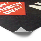 Poster Vintage voyage Mt Cook Nouvelle-Zélande (Coin)