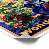 Poster Vintage voyage néo-zélandais (Coin)