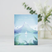 Poster Vintage voyage néo-zélandais - Carte postal (Debout devant)