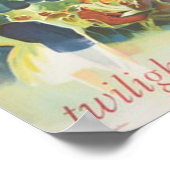 Poster Vintage voyage Oslo Norvège (Coin)