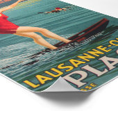 Poster Vintage voyage Ouchy, Lausanne, Suisse (Coin)