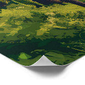 Poster Vintage voyage Palm Tree de Los Angeles (Coin)