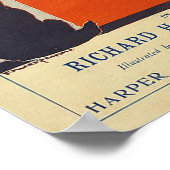 Poster Vintage voyage Paris France (Coin)