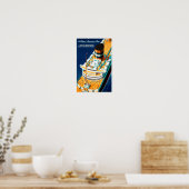 Poster Vintage voyage Pays-Bas restauré (Cuisine)