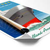 Poster Vintage voyage Pays-Bas restauré (Coin)