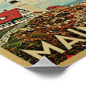 Poster Vintage voyage phare Poster (Coin)