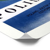 Poster Vintage voyage polonais (Coin)