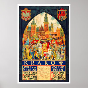 Poster Vintage voyage polonais