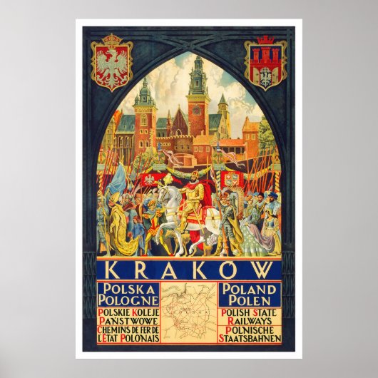Poster Vintage voyage polonais (Devant)