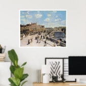 Poster Vintage voyage Pont Neuf Paris (Bureau à domicile)