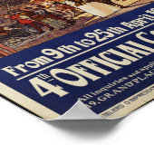 Poster Vintage voyage pour Bruxelles (Coin)