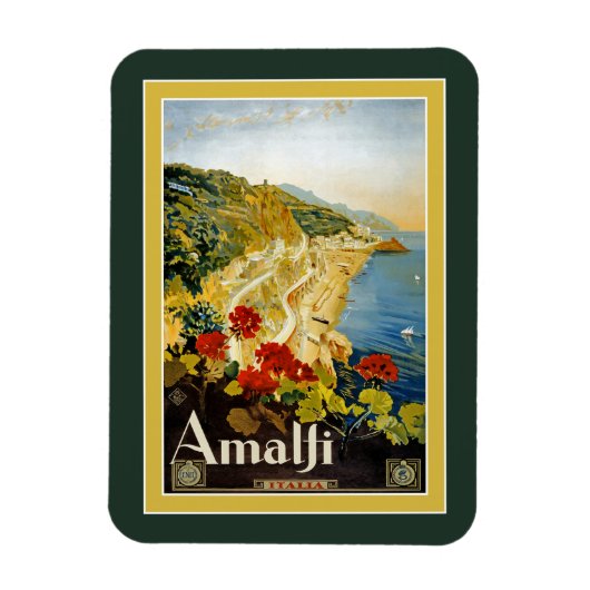 Poster Vintage voyage pour Italie Magnet (Vertical)